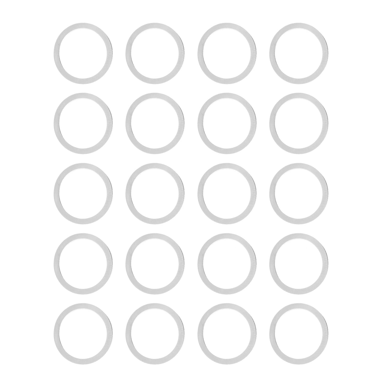 120 Pieces Stainless Steel Flat Washer, Outside Diameter 15mm, Inside Diameter 12mm for Screw Bolts(Thickness 0.5mm)