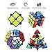 ROXENDA Speed Cubes, 2x2x2 3x3x3 Megaminx Pyramid Speed Cube Set - Easy Turning and Smooth Play - Turns Quicker and More Precisely Than Original