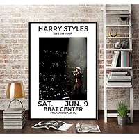 KGIDK Harry Styles World Tour Live Cover History Poster Wall Art Picture Posters and Prints Canvas Painting for Room Home Decor 42X60Cm No Frame
