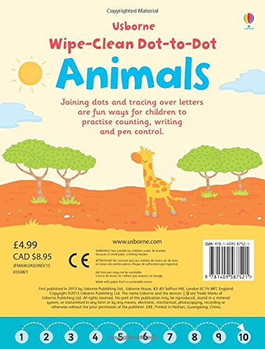 WipeClean DottoDot Animals