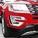 Vesul Chrome Front Fog Lamp Fog Light Cover Trim Compatible with Ford Explorer 2016 2017