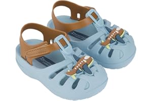 Ipanema Summer Baby Sandals - Closed-Toe Sandals for Toddlers with Velcro Closure, Easy On/Off, Comfy, Breathable, Lightweight, Water Resistant PVC