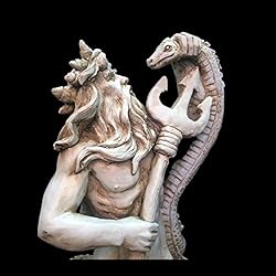 22 in. Poseidon Ruler of The Sea Mermaids on