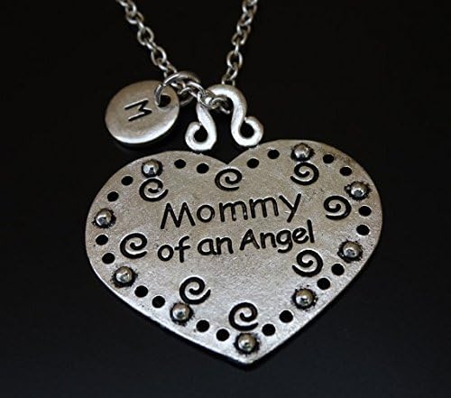 Mommy of an Angel Necklace, Mommy of an Angel Charm, Mommy of an Angel Pendant, Miscarriage Necklace, Child Loss Jewelry, Infant Loss Necklace, Child Loss Gift, Mom of an Angel