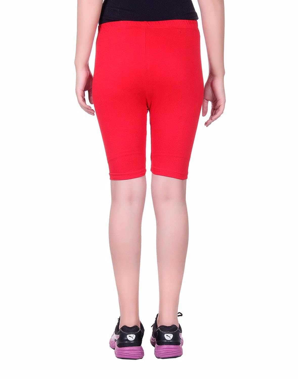 alisha women's cotton lycra cycling shorts/tights - pack of 4