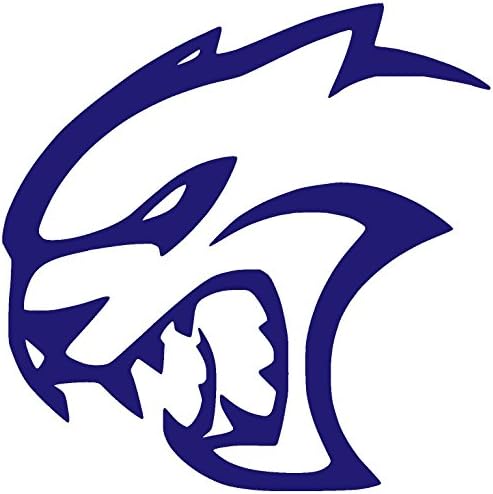 DODGE HELLCAT Vinyl Sticker Decal (6" x 6", Very Purple)