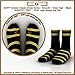 ZOM Long Daily Best Dress Socks for Men, Women, 7 Pr Pk, Cotton, No-Lose, Black M-01