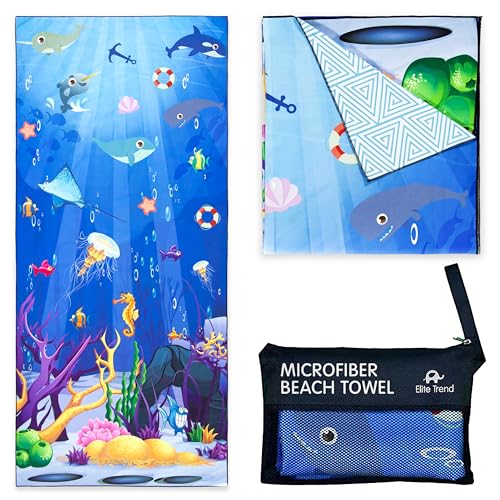 Microfiber Quick Dry Beach Towel Sea Animal