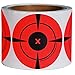 EasyShot 3-inch Red Shooting Target Stickers-Adhesive Gun Targets for Shooting-Shooting Targets for Rifle, Pistol, Air Pellet, Airsoft Guns-Round Sticker BB Targets for Range Practice (250 pcs)