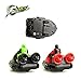 TOYTHRILL 2 Pack Remote Control Bumper Cars - Two Player Stunt RC Toy with Ejectable Drivers and Crash Sounds - Batteries and Adapter Included - Green and Red