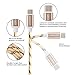 Type C Cable ESEEKGO 3Pack for LG G5 Cable Charging Power Line Nylon Charger Cables for huawei P9 New Apple MacBook,Nexus 5X (3M/10Ft Gold+Pink+Grey)