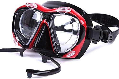 Finehealth Prescription Diving Mask,Anti-Fog UV Protection Dive Mask with Plug-in Prescription Lens,Nearsighted Optical Moypia Corrective Swimming/Snorkel Mask (2.0-6.0 Diopters) for Men and Women
