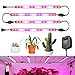 Grow Lights GLIME 24W 60LED Plant Light Strip 4in1 Flexible Soft Plant Grow Light Lamp with Adapter for Garden Greenhouse Pot Culture Hydroponics Indoor Plants 4 Lights Strips Kit Easy to Install