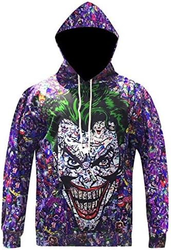 New Arrival Men Women Joker Hoodie Suicide Squad Deadshot All Over Print mens hoodies and sweatshi Tracksuits style 3 XL