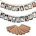 Stormshopping 30 PCS 5x7 Paper Photo Frames, DIY Craft Kraft Paper Picture Frames with Clothespin Hanging Wall Decoration with Clips and Ropes for 5x7in Pictures - 3 Colors