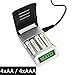 Universal Battery Charger for AA AAA Rechargeable Batteries with Overheat Protection Fast Charger & Discharger LCD Display and Auto Switch Off (Battery Not Included)
