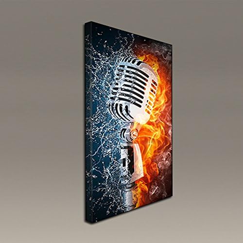 Acoustic Panels with art : 3' x 2' x 2" MICROPHONE 2