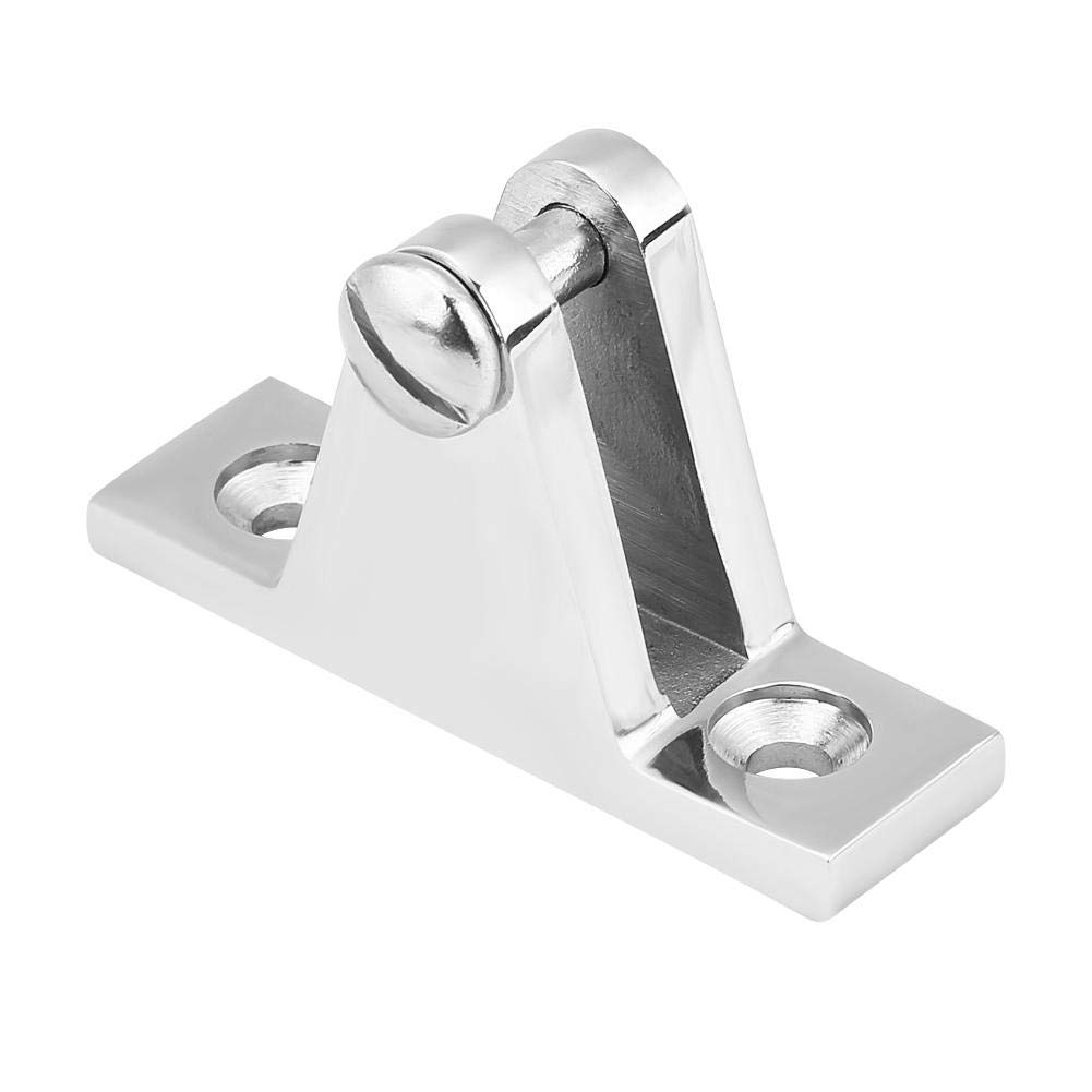 Madezz Stainless Steel Marine Boat Deck Hinge Mount, 316 Grade, Silver, 6*1.8*3.5cm, for Bimini Top Fitting Hardware
