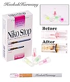 Niko Stop Cigarette Filter 3 Packs 30 Filters Per Pack Total 90 Filters Less Tar and Nicotine Trap Quit Smoking