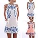 Fedi Sexy Women Sleeveless Floral Sundress Evening Cocktail Party Mini Maxi Dress Asian Size XL