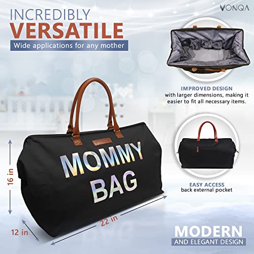 VONQA Mommy Bag for Hospital, Labor and Delivery Extra Large Diaper