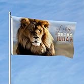 The Lion Of The Tribe Of Judah Flag 3x5ft Vivid Color Double Stitched with 2 Brass Grommets