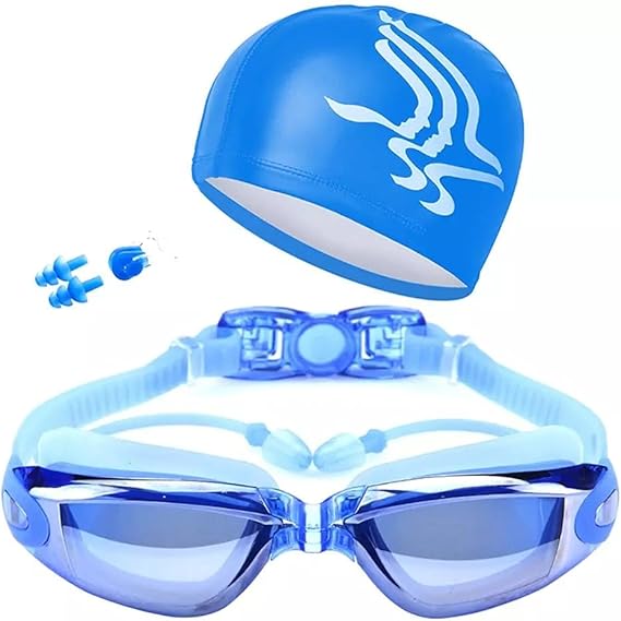 COZII Schwimmbrille Anti-Beschlag - Panorama Taucherbrille Mit UV-Schutz Für Erwachsene & Kinder