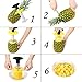 Pineapple Corer Cutter Slicer Peeler, GIPTIME Stainless Steel Pineapple Tools, Easy To Use and Clean, Dishwasher Safe, 8 Fruit Forks As Bonus