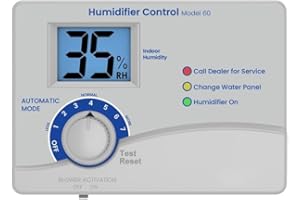 Automatic Digital Whole House Humidistat with Outdoor Temperature Sensor for AprilAire 60 Compatible Fuel Filter Replacement,