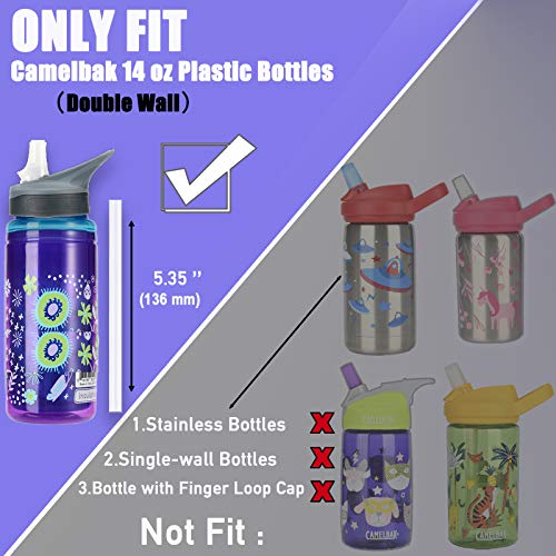 4 Stück -Trinkhalme für CamelBak Eddy isolierte 397 ml Wasserflaschen, dicke Strohhalme für doppelwandige Camelbak… – Bild 4
