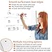 KITLIFE Dry Erase Whiteboard Sheet - Alternative to Heavy Erasable Board – Flexible Writing Sheet Sticks to Office Walls with Supplied Adhesive Mounting Strips - Dry Erase Markers Included, 24 x 36