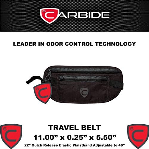 CARBIDE Stash Bag with Odor Control Carrying Case (Travel Belt)