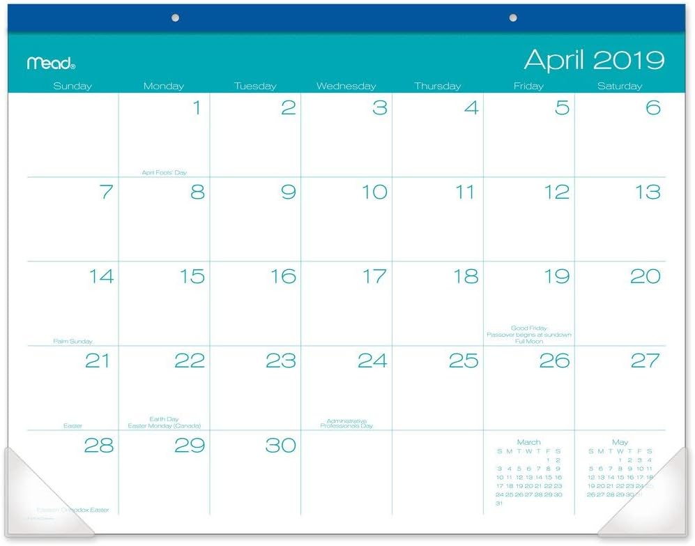 Best polka dot desk calendar 2019-2020