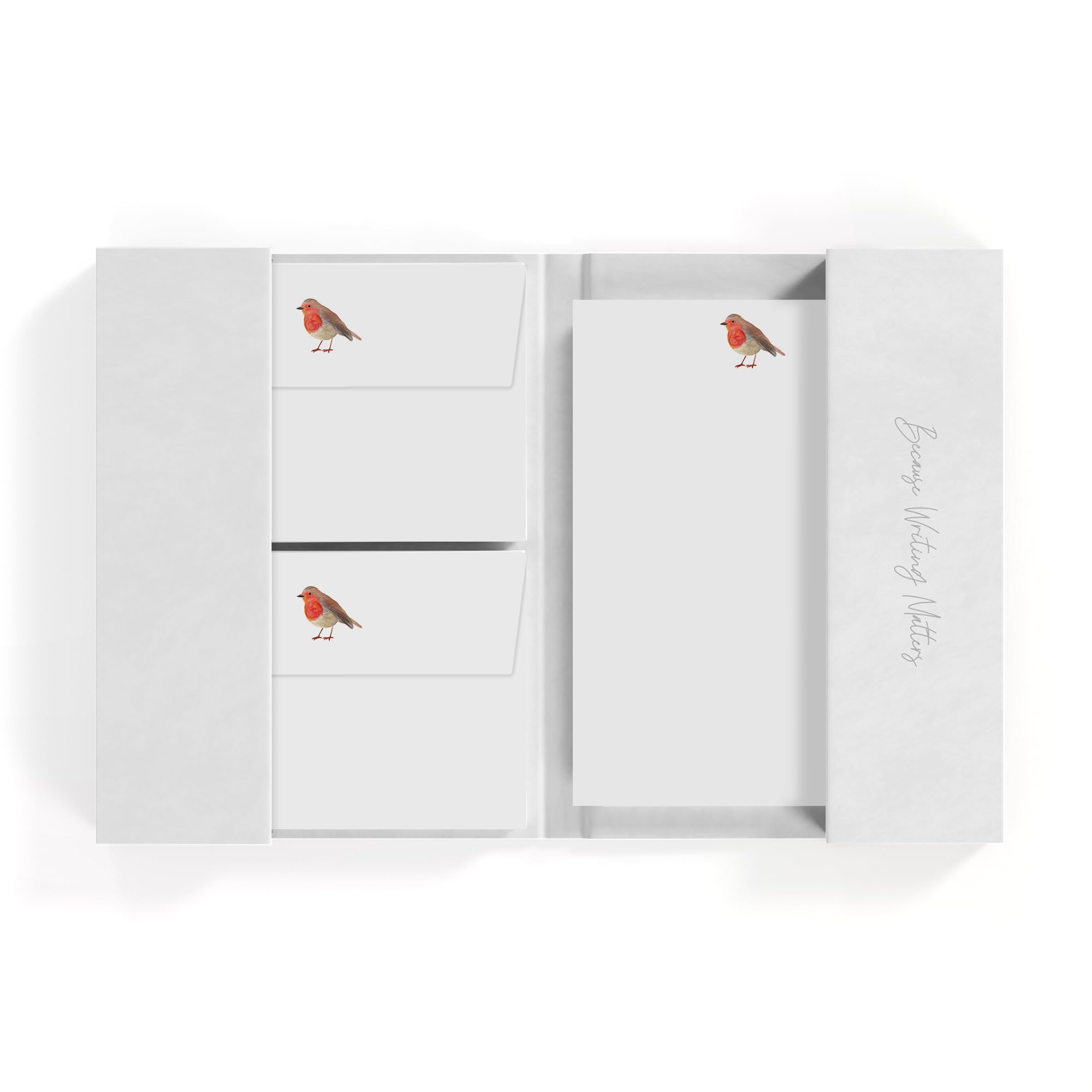Me Loovely Robin Letter Writing Paper and Envelopes Set Stationery A5 Size Papers Writing Supplies for School Home & Office (20 Letters & 20 Envelopes with Folder)