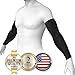 N-rit Coolet Compression Sleeves for the Arm and Elbow. 99% UV Protection and Cooling Ability for Outdoors Use like Running, Basketball, Football, Soccer, Tennis. Cycling. Sleeve.