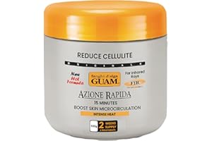 GUAM Anti-Cellulite Seaweed Mud Infrared Body Wrap – FAST-ACTION Skin Tightening & Firming Treatment with Tourmaline FIR