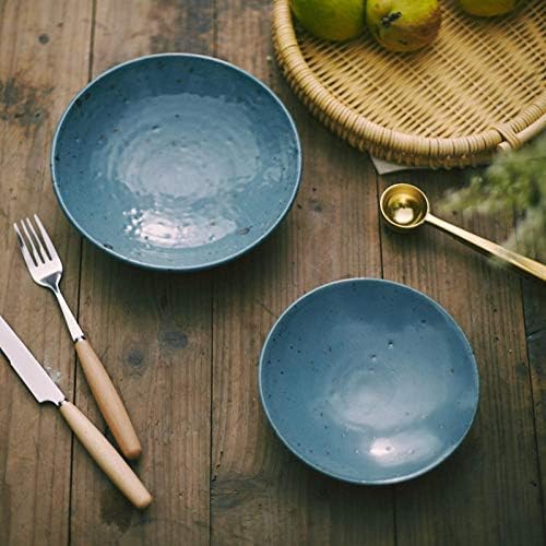 Plates Dinner Set Ceramic Flower Sauce Handmade Stoneware Plate Ceramic Small Dish 1Pcs Malachite Green 6 Inch Dessert Plates