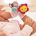 Infantino Foot Rattles, Flower and Rainbow Bug