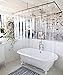 Kent & West PEVA Shower Curtain Liner - USA Made, PVC Free, Clear, Durable 9 Gauge, Bottom Magnets, 72