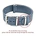 CIVO Watch Bands Premium Ballistic Nylon Watch Strap Stainless Steel Buckle (Smoke Grey, 22mm)