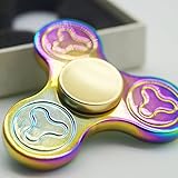 Ouflow Cool Colorful High Speed Fidget Hand Spinner Toy Relieve ADD, ADHD, Anxiety, Boredom EDC Tri-Spinner Fidget Toy Stress Reducer