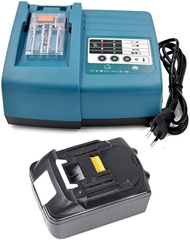 BL1830 18 V 3.0Ah Battery + Charger Replacement for Makita Tool Batteries Lithium Ion DC18RA DC18RC 194337 – 6