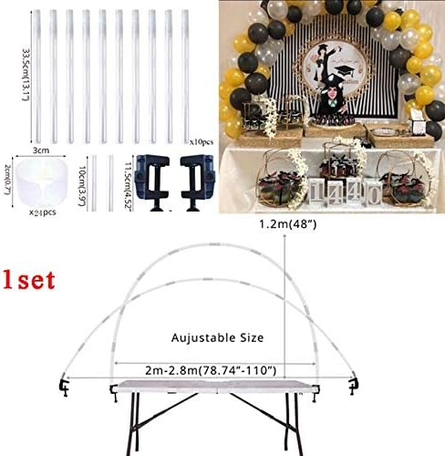 YYFBM Ramadan and Eid al-Adha decorated balloon support column plastic tube support rod Ramadan Mubarak supplies decoration Ramadan 1 set of arches