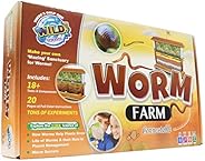 WILD! Science Worm Farm - Ages 6+ - In Home Learning Science Kit - Easy Assembly - Worm Farm, Colored Sand, Ac