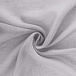 KOUFALL Grey Valances 18 Inches Long for Living