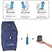 Inflatable Travel Footrest for Airplanes, Foot and Leg Rest Travel Pillow - Kids' Bed to Lay Down Flat on Flights (Grey)