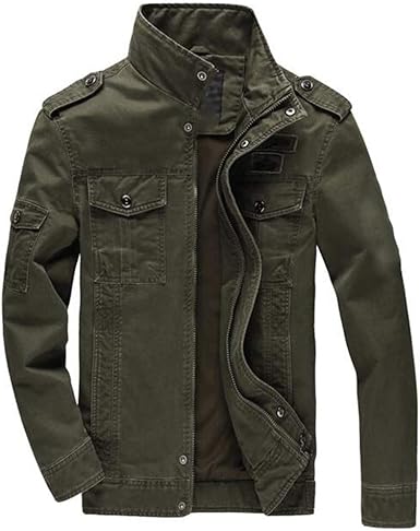 denim military jacket mens