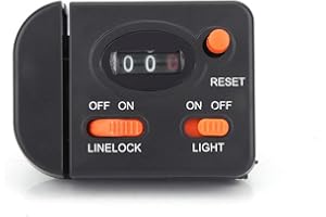 NOENNULL Fishing Line Counter Professional Clip on Fishing Rod Fishing Line Depth Finder Counter Digital Diaplay 99m