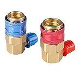 Wilk New R134a System Port QC15 AC Quick Connector Adapter HVAC Coupler Car Auto Air-Conditioning