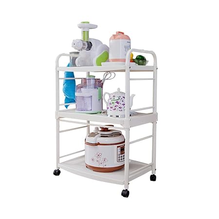 Soporte de microondas de 3 niveles Carro de almacenamiento con ...